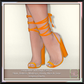 [HC] Dilly Orange Heels for Slink, Belleza, Maitreya, eBody, Signature, Legacy & Tonic