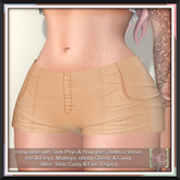 [HC] Dilly Sand Shorts for Slink, Belleza, Maitreya, eBody, Signature, Legacy & Tonic