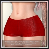 [HC] Dilly Red Shorts for Slink, Belleza, Maitreya, eBody, Signature, Legacy & Tonic