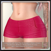 [HC] Dilly Fuchsia Shorts for Slink, Belleza, Maitreya, eBody, Signature, Legacy & Tonic