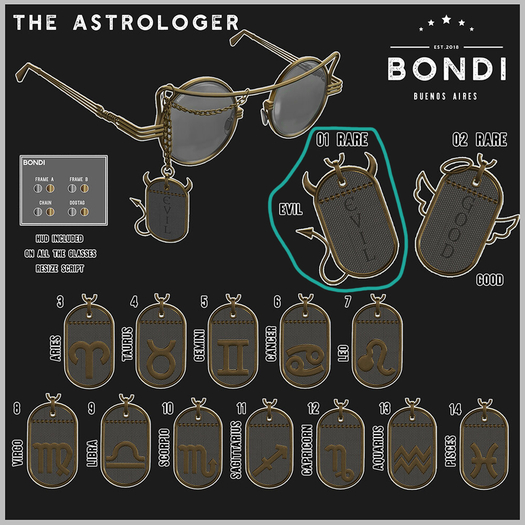 1.BONDI . The Astrologer . Evil RARE
