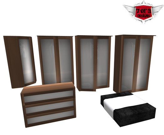 7of3 Hobe corner wardrobe set Gift box