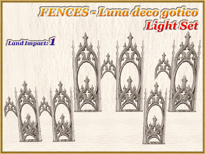 FENCES - Luna deco gotico - Light Set (Full perm)
