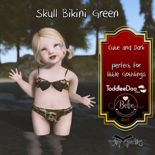Tiny Gothics Toddleedoo Bebe Bikini Green