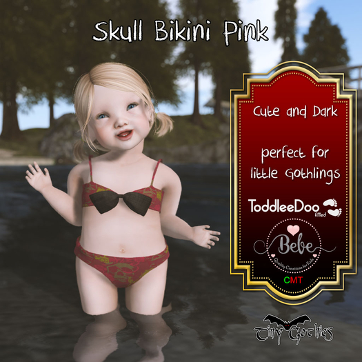 Tiny Gothics Toddleedoo Bebe Bikini Pink