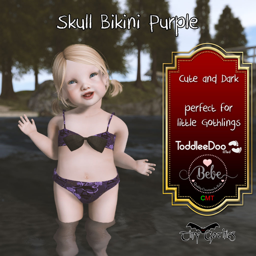 Tiny Gothics Toddleedoo Bebe Bikini Purple