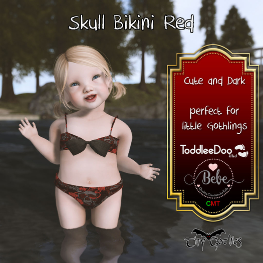 Tiny Gothics Toddleedoo Bebe Bikini Red