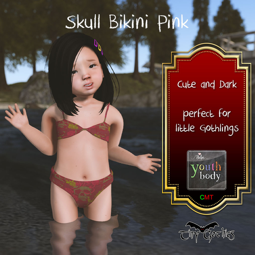 Tiny Gothics Youth Bikini Pink
