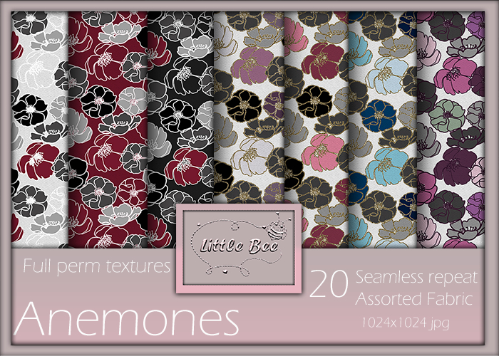 Anemones Fabric
