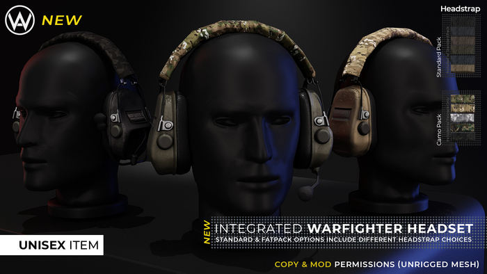 WAZ - Integrated Warfighter Headset (Fatpack)