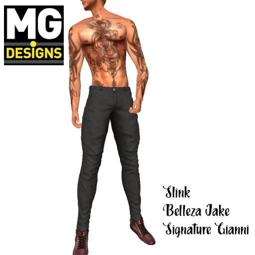 MG Designs Mens Trousers - Black