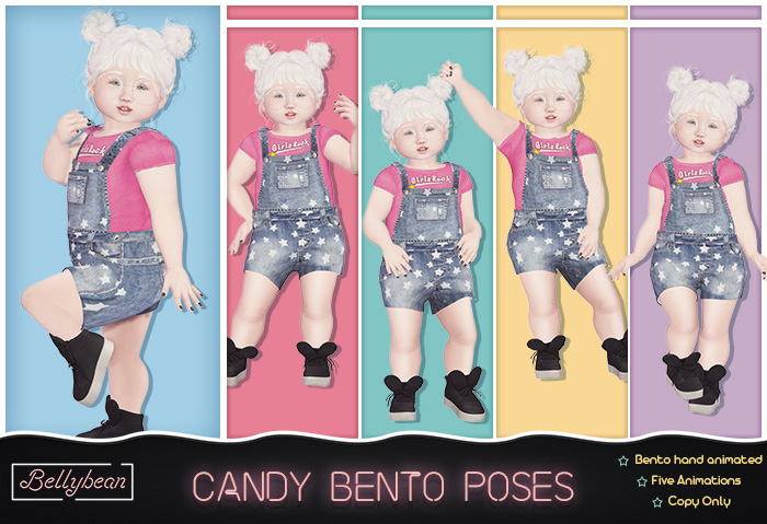 { Bellybean } Candy Bento Poses