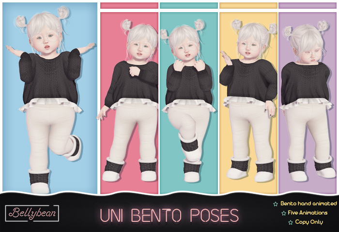 { Bellybean } Uni Bento Poses