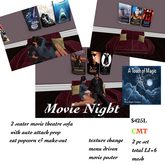 ****Movie Night for 2 with auto attch prop-crate