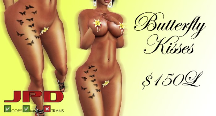 Butterfly Kisses Tattoo