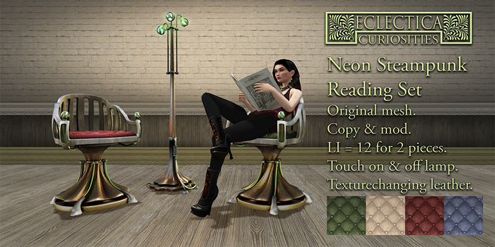 Eclectica Curiosities-Neon Steampunk Reading Set