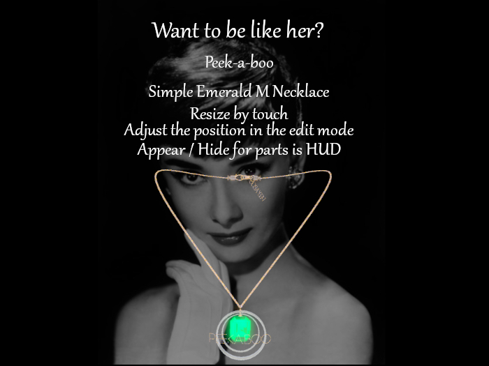 *p-a-b 3Simple Emerald M Necklace