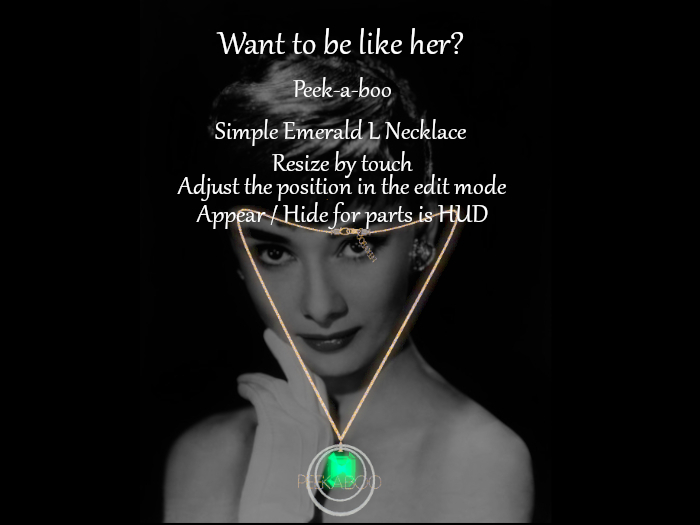*p-a-b 4Simple Emerald L Necklace