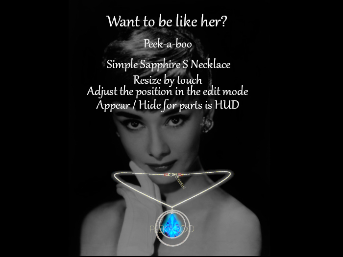 *p-a-b 2Simple Sapphire S Necklace