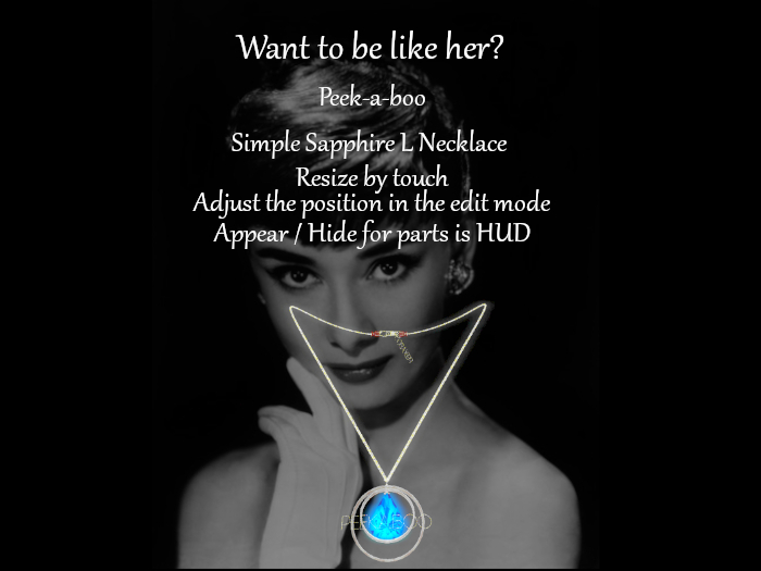 *p-a-b 4Simple Sapphire L Necklace demo
