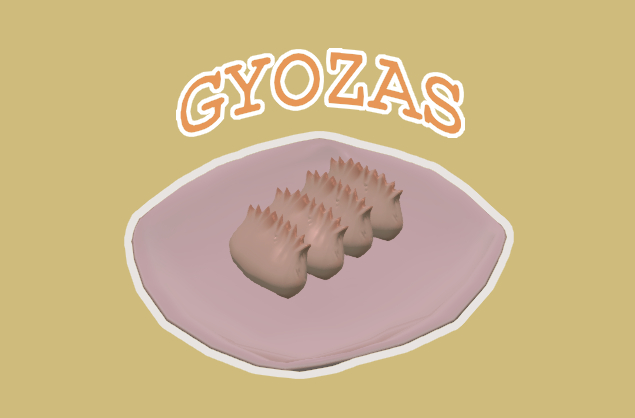 [CORN'S JUNKYARD] Gyozas plate