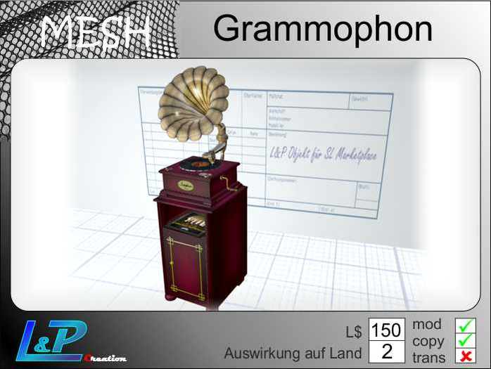 grammophonschrank mit grammo mesh