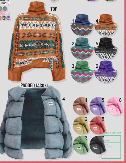 `M.BIRDIE / Sara look.padded jacket5