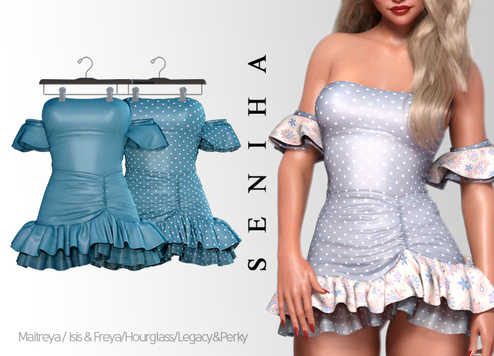 Seniha. Esther Dress // Blue