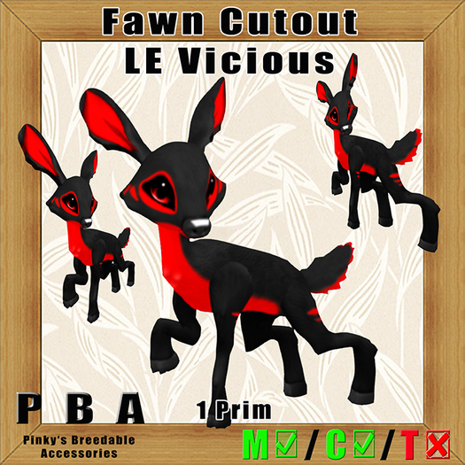 Fawn Cutout LE Vicious, Nov. 2018