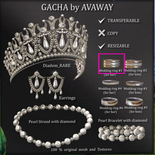*AvaWay* Wedding ring #2 (for her)