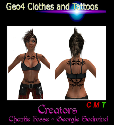 <<Geo4Clothes/Tattoo>>tribal full upper tattoo