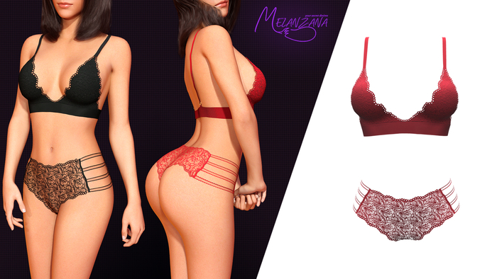 Melanzana- Hidden Side Set (Red)