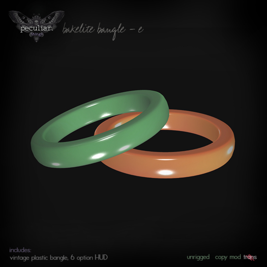 .pt. bakelite bangle - e