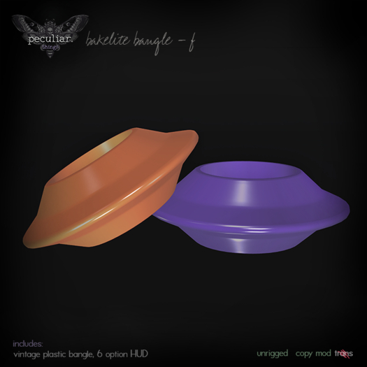 .pt. bakelite bangle - f (add)