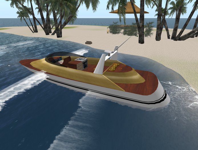 motor boat open 30 prims  2010 maxxima 100 ls