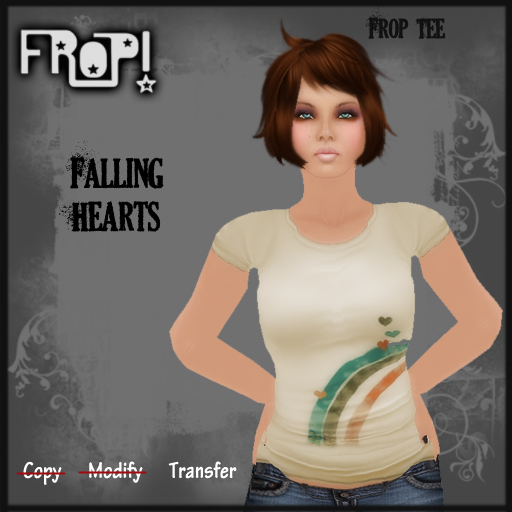 Frop! Graphic Tee -  Falling Hearts