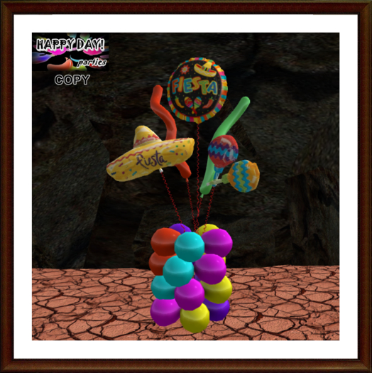 Mexico - Fiesta Mini Column Balloons