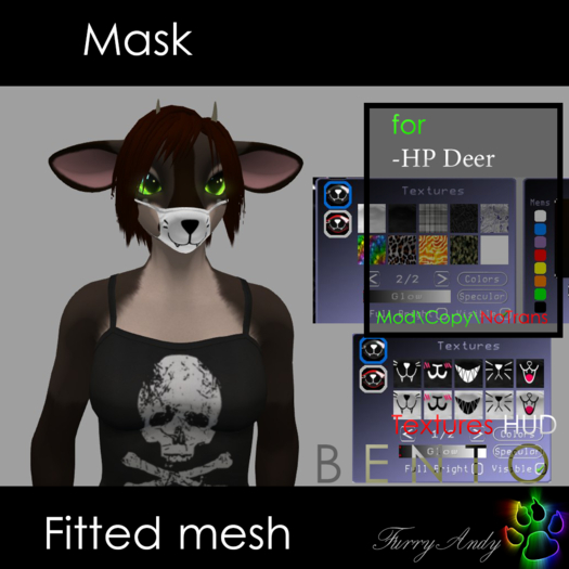 Furry Andy - Mask for HP Deer head bento