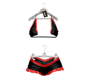 *** Harmonia Black Fuchsia Summer Dalliance Beachwear Outfit - Maitreya