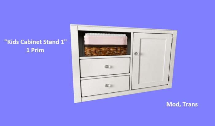 Kids Cabinet Stand 1 - 1 Prim