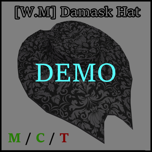 DEMO [W.M] Damask Hat