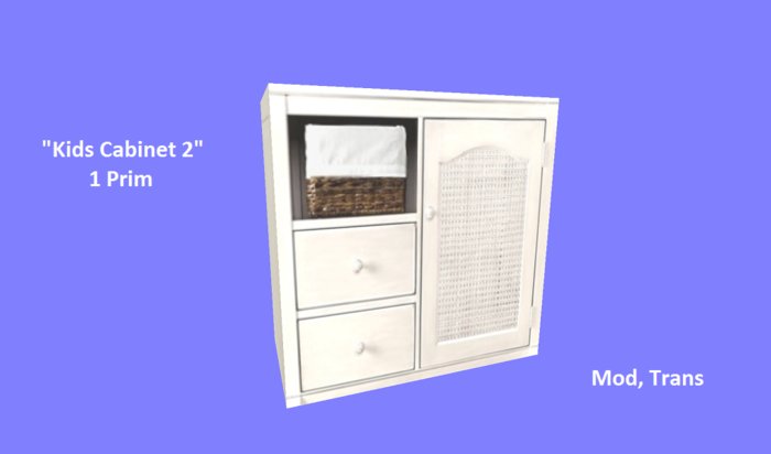 Kids Cabinet 2 - 1 Prim