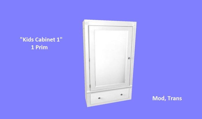 Kids Cabinet 1 - 1 Prim