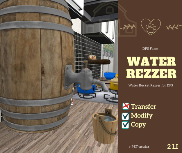 Barrel Water Bucket Rezzer