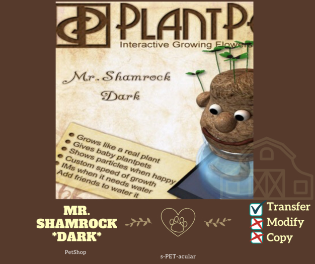 PlantPet Seed [Mr. Shamrock *Dark*]