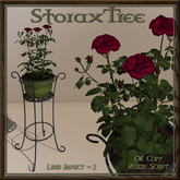 Iron Plant Stand Planter Roses A7