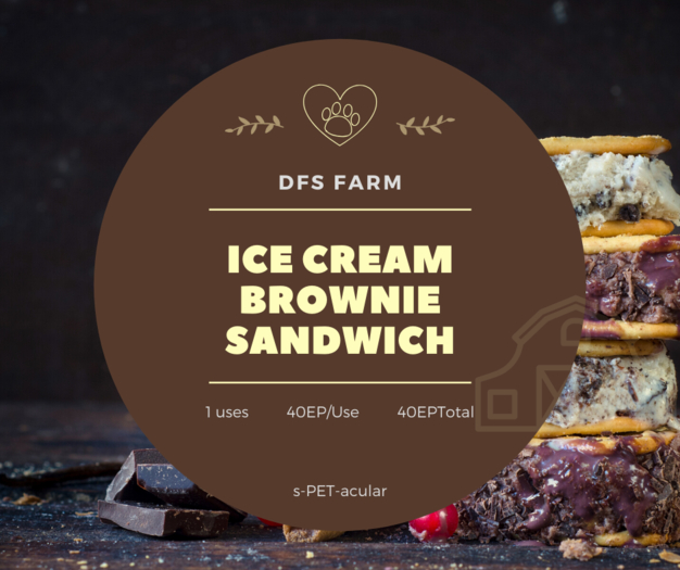 DFS Ice Cream Brownie Sandwich