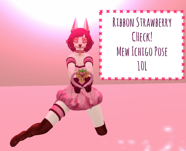 [yd] Mew Ichigo Pose - Ribbon Strawberry Check