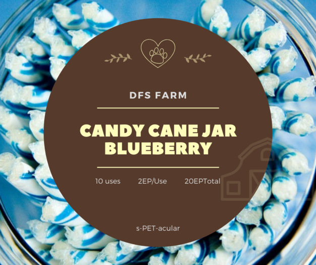 DFS Candy Cane Jar Blueberry