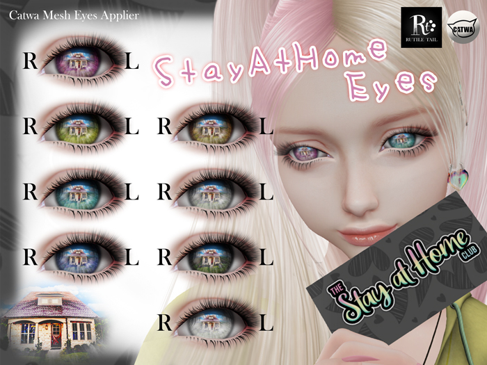RUTILE TAIL* [Gift!] Stay At Home Eyes (Catwa Eyes Applier)